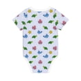 thumbnail image 2 of Daiia Sea Turtle Whale Printed Unisex-Baby Short Sleeve Onesies Bodysuits Baby Climbing Clothes Soft and Comfortable Romper with Expandable Shoulder Design-18 Months, 2 of 8