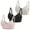 Black+Light Gray+Dusty Rose, variant on Womens Full Coverage Bralette Seamless Push Up No Underwire Supportive Bras Ladies 3 Pack Wireless V Neck Tshirt Lingerie L