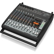 Behringer Europower PMP500 500W 12-Channel Powered Mixer with KLARK TEKNIK Multi-FX Proces sor, Compressors, FBQ Feedback Detection System with 3x 25' XLR M to XLR F Cable