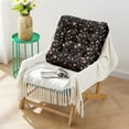 thumbnail image 2 of Tropical Floral Floor Pillow - Skin-Friendly Square Tatami Mat with Floral and Hummingbird Art, 2 of 3