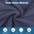 thumbnail image 4 of Uxcell Winter Neck Warmer, 2 Pack Warm Face Scarf Fleece Windproof Neck Gaiter, Dark Blue, 4 of 6