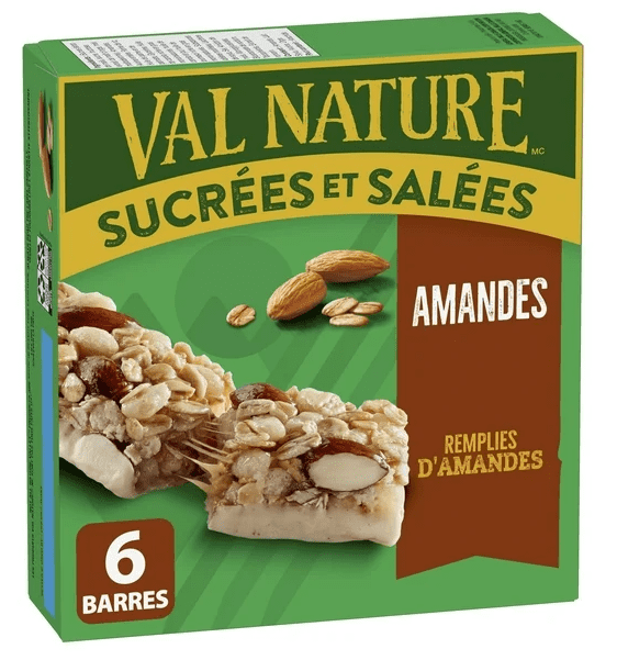 Nature Valley Granola Bars, Sweet and Salty Nut, Almond, 6 Bars, 210g (3 Pack)