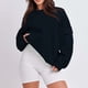 thumbnail image 1 of Sudadera Sentuca para mujer, jerséis holgados de manga larga, sudaderas lisas informales con cuello redondo, 1 of 6