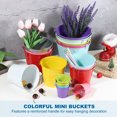 thumbnail image 3 of Uxcell 2.7"x2.3" Small Metal Buckets with Handle Mini Galvanized Bucket Colorful Easter Buckets Deep Blue 12 Pcs, 3 of 5