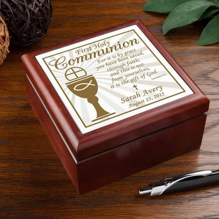 - Personalized First Communion Keepsake Jewelry Box