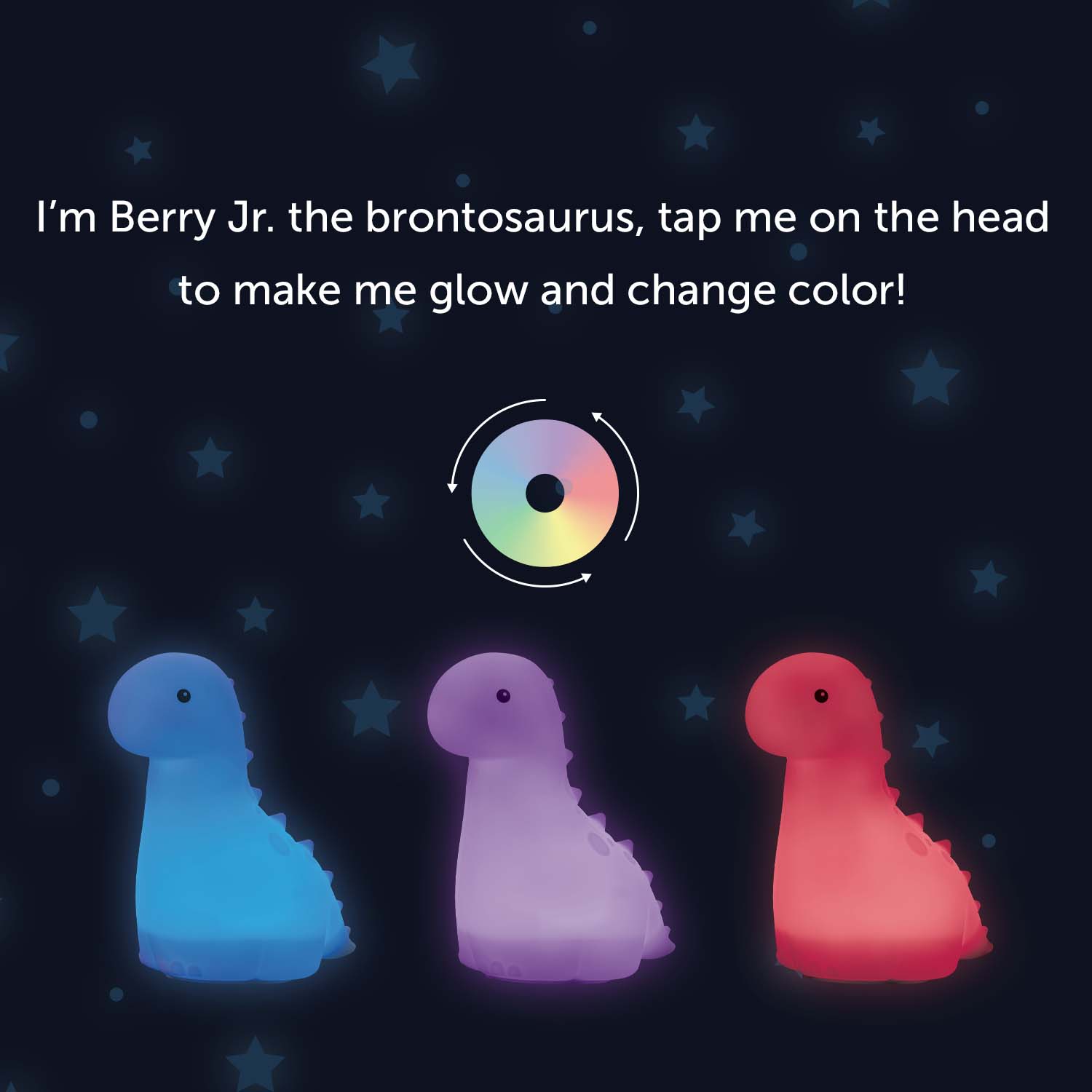 Globe Berry Jr. Brontosaurus Color-Changing Night Light photo 6