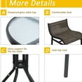 thumbnail image 6 of 3-Piece Bistro Set with Easy-Clean Table / Relaxing in Sunrooms and Gardens, 6 of 6