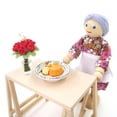 thumbnail image 2 of 1:12 muñecas de muñecas pastel de queso alimentos en la placa de porcelana decoración de mesa, 2 of 6