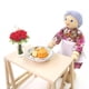 thumbnail image 2 of Tarta de queso en miniatura para casa de muñecas (escala 1:12) con plato floral. Decoración de vajilla en miniatura., 2 of 6