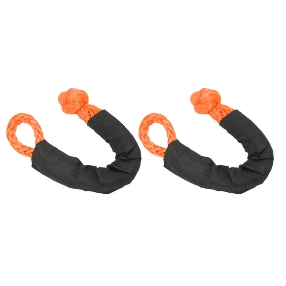 2Pcs Synthetic Soft Shackle Soft Shackle 35 Tons Breaking Strength Lightweight Rope Shackle for Truck Large SUVs Offroad Vehicle