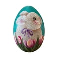thumbnail image 3 of CoreLiving Blown Resin Easter Egg Ornaments, Hand Painted Stained Resin Spring Tree Decorations, Decorative Hanging Easter Eggs for Tree, Indoor Easter Decor for Home & Party, 3 of 7