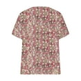 thumbnail image 4 of Birdeem Blouses pour Femmes T-Shirt à Manches Courtes Imprimé Décontracté Col Rond Ample, 4 of 9