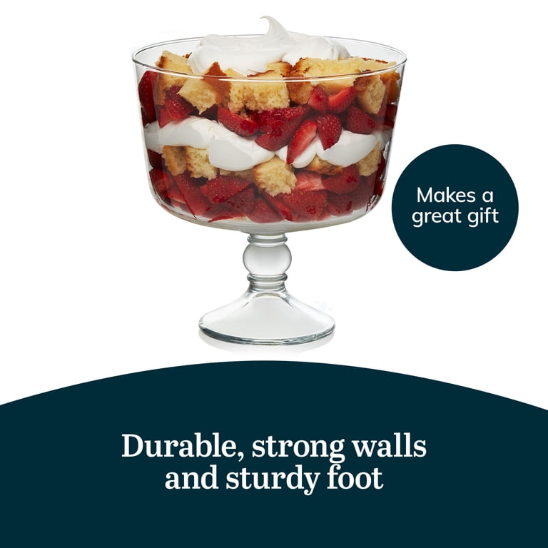 Libbey Selene Footed Glass Trifle Bowl, 9-Inch photo 5