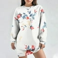 thumbnail image 2 of Summer Casual Dress,Ladies Fashionable and Casual Fall and Winter Round Neck Long Sleeved Printing Dress, 2 of 6
