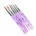 thumbnail image 1 of 6 x Acrylic Nail Brush for Manicure Sable Acrylic Nails Round Nail Art Brush With Transparent Handle for Nail Salon and Home Use, 1 of 7