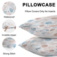 thumbnail image 4 of Botanical Leaves Outdoor Pillow Covers 20x12 Inch Lumbar Pillow Covers Set of 2 Waterproof Decorative Throw Pillow Cases Pink Gray Blue Leaf Branches Boho Cushion Covers for Patio Furniture Garden, 4 of 8
