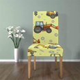 thumbnail image 4 of ABPHQTO Máquinas pesadas, maquinaria de dibujos animados, funda protectora para silla elástica, funda protectora para asiento para comedor, Hotel, fiesta de boda, juego de 1, 4 of 4