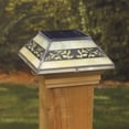 thumbnail image 2 of Deckorators Filigreed Leaf Solar Post Cap, 2 of 2