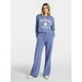 thumbnail image 2 of No Boundaries Mineral Wash Wide-Leg Sweatpants, 31'' Inseam, Women's XXS-XXL, 2 of 5