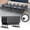 Dark Gray-47.2in, variant on 4FT Modular Flip Top Folding Conference Table with Cable Management 2pcs Mobile Training Desk for Office Classroom,Dark Gray