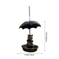 thumbnail image 3 of AuroraX Bird Feeders for Outdoors Hanging Squirrel Proof,Waterproof Bluebird Feeder Mothers Day Gift Brown, 3 of 6