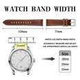 thumbnail image 5 of Quick Release Leather Watch Bands Genuine Watch Straps for Men Women,20mm Italian Leather Watch Strap,Light Brown with Stainless Steel Buckle, 5 of 9