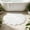 White, variant on Soft Bath Rug, Flower Pattern Bathroom Floor Mat, Absorbent Non-Slip Waterproof Decorative Rug, Flower Shape, Comfortable Underfoot, Ideal for Bathroom & Powder Room