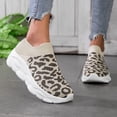 thumbnail image 2 of CAIXAI Wide Toe Box Sneakers Women Adjustable Upper Women's Fashion Sneakers Comfortable Slip-On Women's Walking Shoes Knit Upper Embroidery Mary Jane Flats Women Hands Free Sports Shoes, 2 of 8