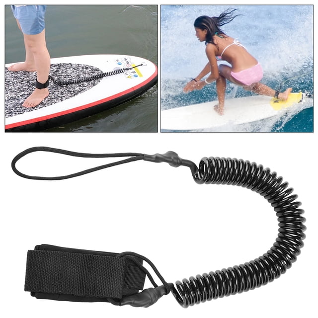 Alomejor Correa de Tabla de Surf de 6 mm Super el?§?éstica 10.6 pies TPU Correa de pie con Cord?§?n Enrollado para Mayor Seguridad para Surfear Khall TJ12175