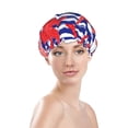 thumbnail image 3 of Kdxio Sea Stars Print Shower Cap for Women,Elastic and Reusable,Double Waterproof Layers Bathing Hat, 3 of 9