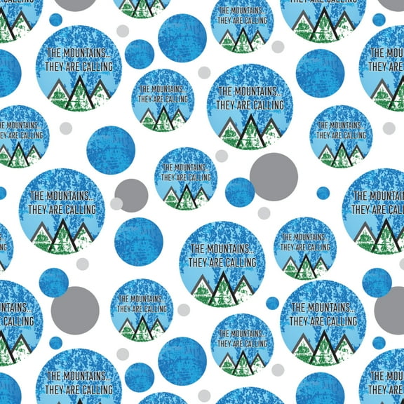 The Mountains They are Calling Hiking Nature Premium Gift Wrap Wrapping Paper Roll