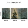 thumbnail image 3 of Rustic Farmhouse Christmas Tree Canvas Art - Vintage Winter Scene Wall Decor for Living Room, Bedroom, Office - No Battery Needed 12*16inch*3pcs, 3 of 6