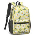 thumbnail image 2 of Daisy Pioneer Flower Yellow Pattern 17" School Backpacks for Teens,Waterproof Oxford Fabric,S-Shape Padded Straps for School,Travel,Hiking,Camping, 2 of 6