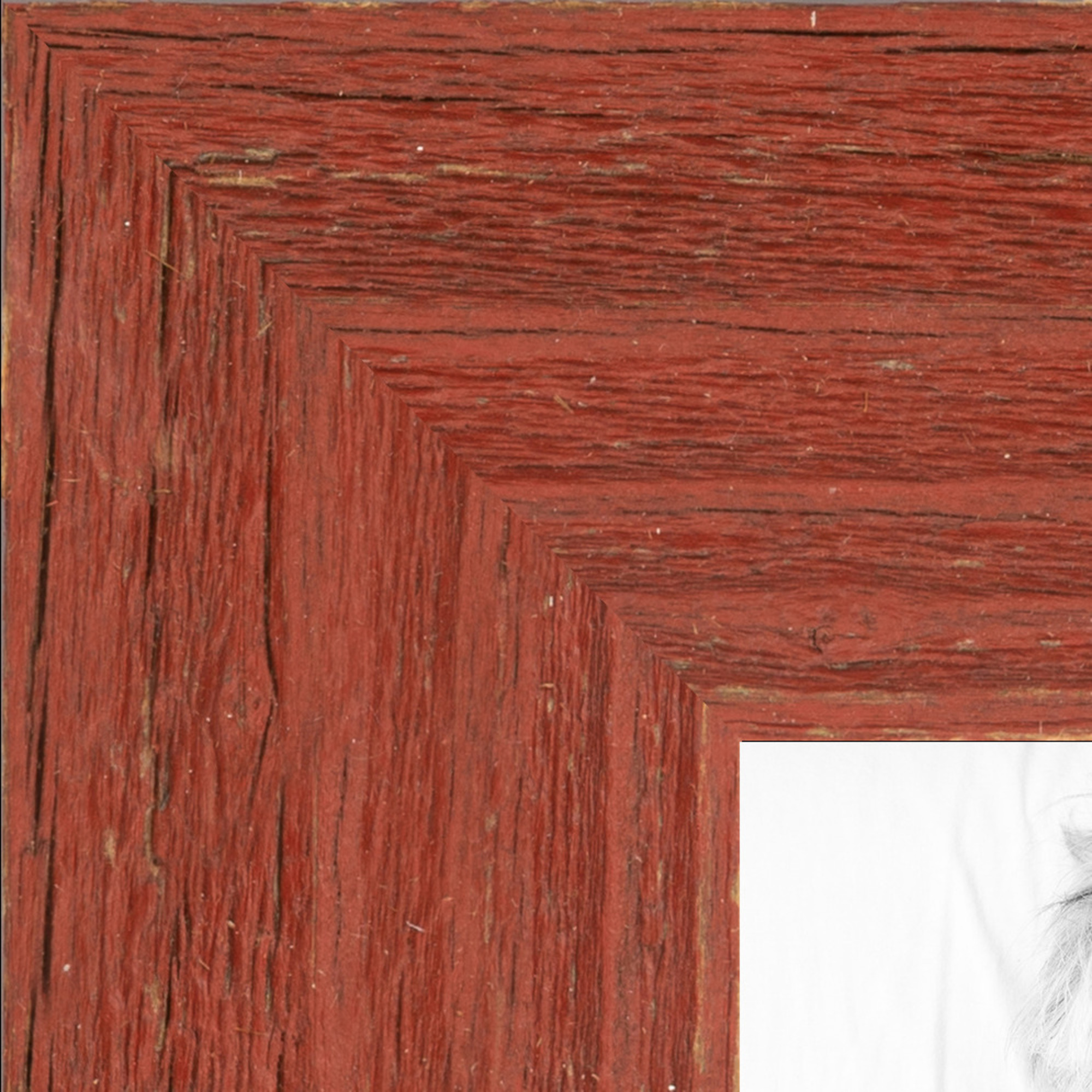 ArtToFrames 4x6 Inch Real Reclaimed Red Barnwood 2.5 Inch Picture Frame