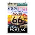 thumbnail image 2 of Pontiac, Illinois, Route 66 License Plates (9x12 Wall Art Print, Home Decor), 2 of 3