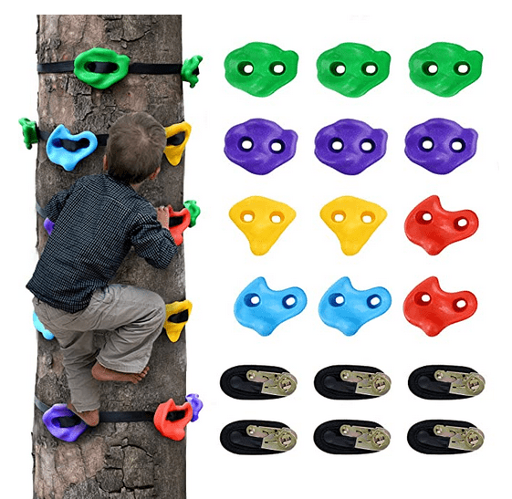 Climbing Rock Toys For Children Wall Stones Hand Feet Holds Grip Kits Kids New 