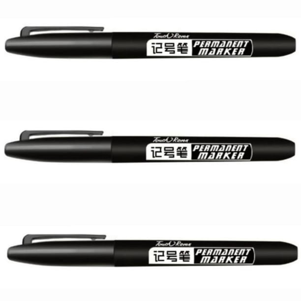 Marcador Secado Rápido VentDepot StandingBlack 3 Pzas Negro Permanente Punta redonda mediana MXSDB-003