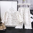 thumbnail image 6 of CAUYDY Baby Girls Pajamas Fall Winter Long Sleeve Top Elastic Waist Pants 2 Piece Set Newborn Outfits Toddler Sleepers for Girl 12 18 24 Months 1T 2T Sizes 1-2 Years,Light Pink, 6 of 7
