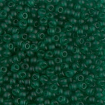 Matte Transparent Emerald Miyuki Seed Beads 8/0 8-9147F-TB