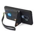 thumbnail image 7 of Nalacover for Samsung S9, Slim Case Wallet with Credit Card Holder, Back Flip Premium Leather Magnetic Clasp Kickstand Wirst Hand Strap Shockproof Cover for Samsung Galaxy S9, Black, 7 of 7
