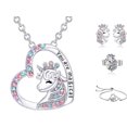 thumbnail image 5 of Collar de unicornio para niños, lindos accesorios de diamantes coloridos para niñas, 5 of 5