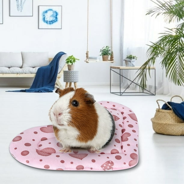 Hamster Mat, Cushion HeartShaped Pet Mat, Sleeping Bed Cage Snakes For