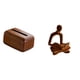 thumbnail image 1 of Portapañuelos rectangular multifuncional con figura humana abstracta, estatua de pensador, escultura artística para oficina, cocina, coche, bodas, esc, 1 of 8