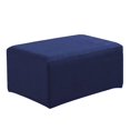 thumbnail image 1 of Funda antideslizante para taburete de Reposapiés Sunnimix Cubierta de puf otomano Azul, 1 of 7