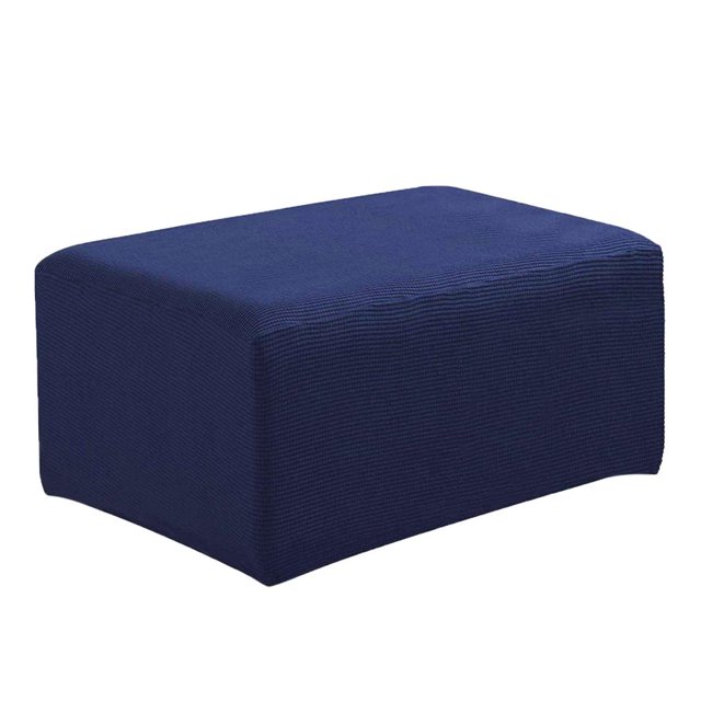 Funda antideslizante para taburete de Reposapiés Sunnimix Cubierta de puf otomano Azul