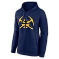 thumbnail image 2 of Women's Navy Denver Nuggets Alternate Logo Pullover Hoodie, 2 of 3