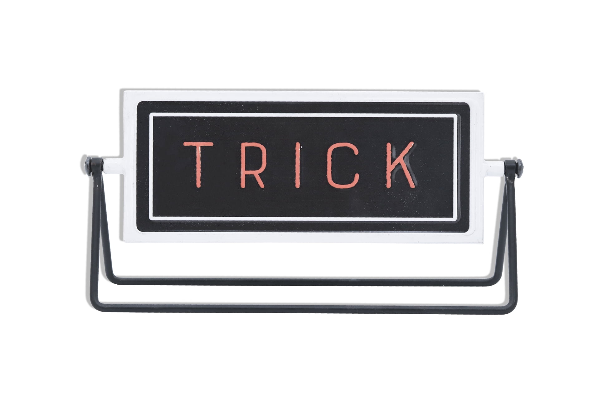 Parisloft Trick Or Treat Metal Rotating Tabletop Holiday Sign Freestanding Halloween Decoration 12 X 3 125 X 4 875 Inches Walmart Com Walmart Com