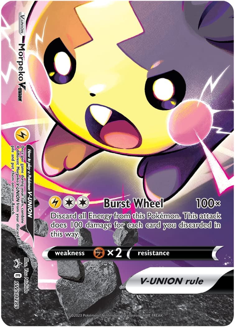 Pokemon Crown Zenith Morpeko V Union Box SAS12.5 with Cards Pokemon Crown Zenith Morpeko V Union Box SAS12.5 with Cards