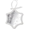 thumbnail image 2 of Northlight 9" Pre-Lit LED Sparkle Snowflake Scene Snowflake Christmas Ornament - White, 2 of 2