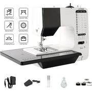 LIYING Portable Sewing Machine for Beginners 38 Built-in Stitches with Extension Table &Dual Speed(with Extension Table)